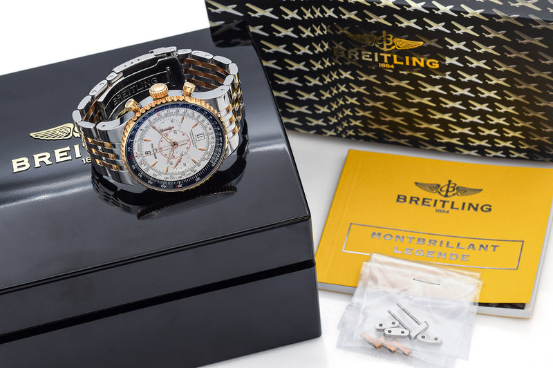 Breitling C23340 Montbrillant Legende Steel/18K Gold Men's Automatic Watch Box