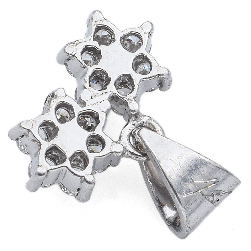 Vintage Sterling Silver 0.52 TCW Diamond Pendant