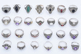 Lot of 26 Judith Jack Sterling Silver Marcasite & Multi-Stone Rings