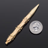 Vintage Tiffany & Co. 14K Yellow Gold Bamboo Pen + Pouch