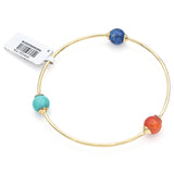 Ippolita 18K Yellow Gold Nova 3-station Bangle Bracelet Riviera Sky $2795 MSRP