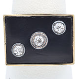 Antique 14K Yellow Gold Black Onyx & Old Euro Diamond Rectangle Signet Ring