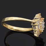Estate 18K Yellow Gold 0.89 TCW Diamond Band Ring Size 7