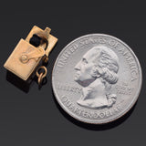 Vintage 14K Yellow Gold Jack in The Box Movable Charm Pendant 2.5 Grams