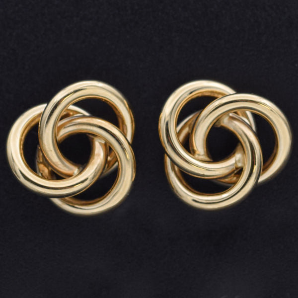 Vintage Tiffany & Co. 18K Yellow Gold Trinity Knot Stud Earring