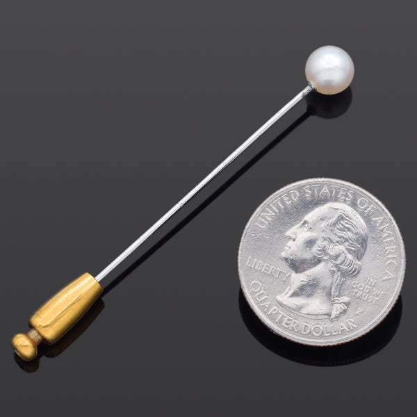 Vintage Mikimoto Pearl Brooch Pin
