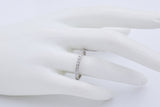 Antique Art Deco 18K White Gold Diamond Semi-Eternity Band Ring Size 9.5
