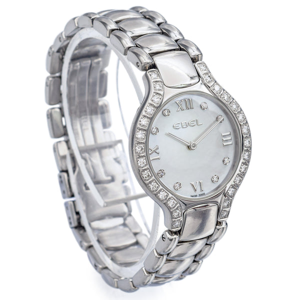 Ebel Beluga E9157428-20 Stainless Steel Diamond MOP Dial Women's Watch 27 mm