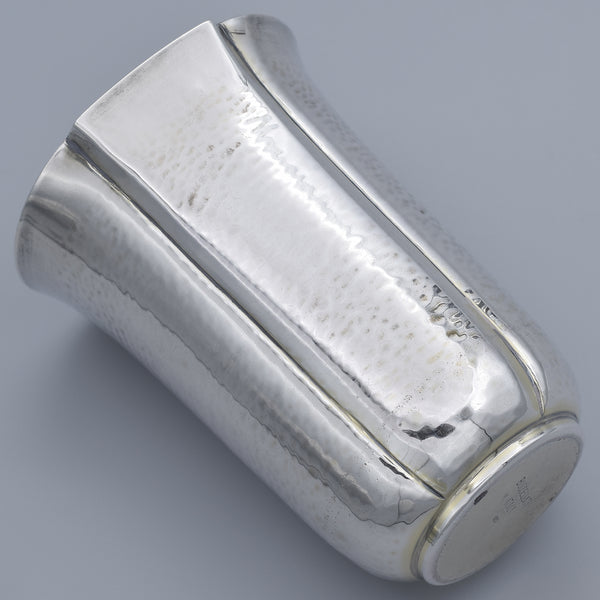 Estate Buccellati Italy Sterling Silver Hammered Cup 120.6 Grams