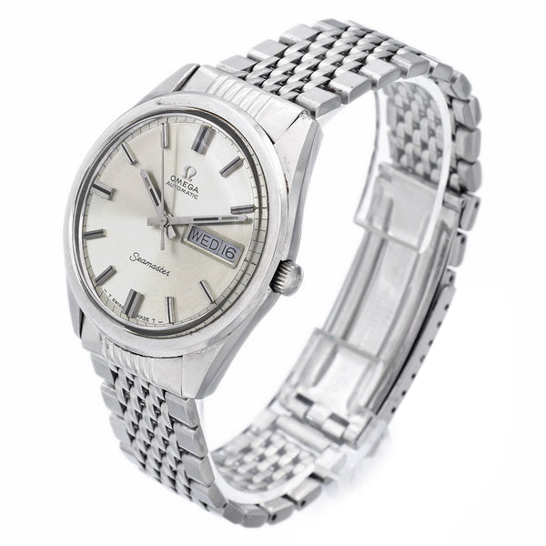 Vintage 1969 Omega Seamaster Stainless Steel Automatic Men's Day Date Watch