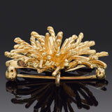 Vintage Tiffany & Co. 18K Yellow Gold Sea Urchin Brooch Pin Pendant