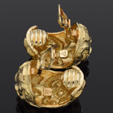 Katy Briscoe 18K Yellow Gold Scrollwork Clip-On Earrings