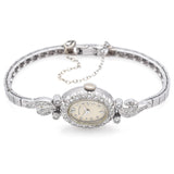 Antique Hamilton 757 22 Jewels Platinum 0.64 TCW Diamond Women's Hand Wind Watch