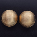 Vintage 14K Yellow Gold Round Ball Stud Earrings 12.5 mm