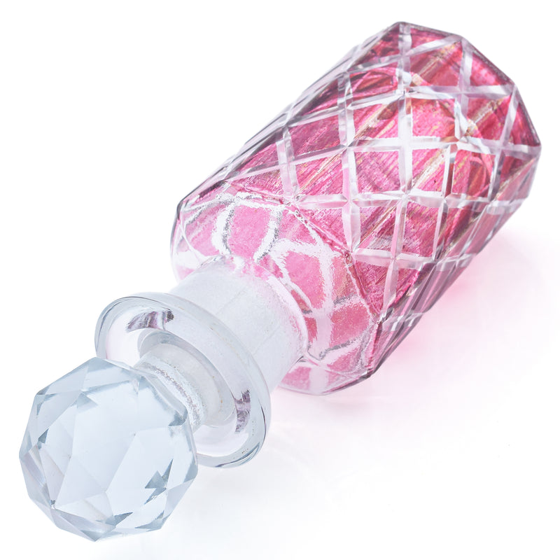Designer Murano Art Glass Perfume Bottle Decanter with Stopper