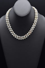 Vintage 14K Yellow Gold Angel Skin Coral 7.5-12 mm Beaded Strand Necklace 18"