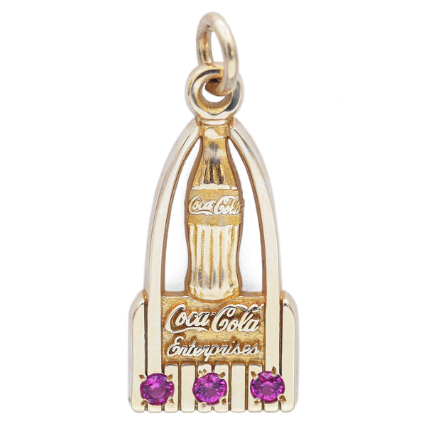 Vintage Coca Cola Enterprises 10 KT Gold Charm Pendant