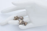 CS Signed Birmingham Sterling Silver Bear Cufflinks + Box