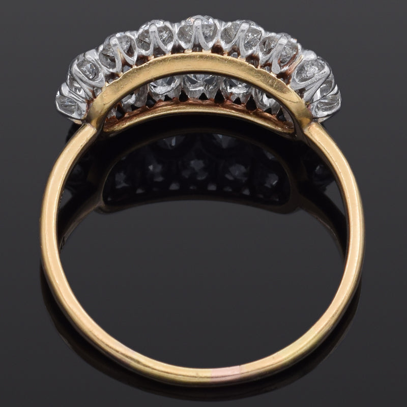 Antique Shreve & Co. 18K Yellow Gold & Platinum 1.64 TCW Old Euro Diamond Ring