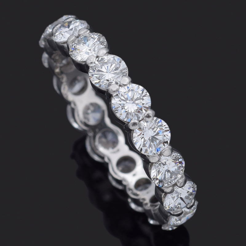 Estate Platinum 4.50 TCW Diamond Eternity Band Ring