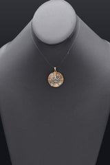 Vintage 14K Yellow Gold 0.59 TCW Old Euro Diamond Crown Pendant