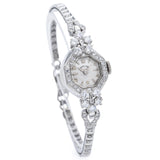 Antique Hamilton 14K White Gold 1.51 TCW Diamond Women's Hand Wind Watch
