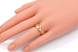 Vintage 22K Yellow Gold Ruby Snake Band Ring Size 11.5