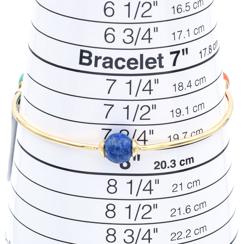 Ippolita 18K Yellow Gold Nova 3-station Bangle Bracelet Riviera Sky $2795 MSRP
