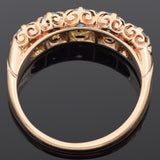 Antique 18K Yellow Gold 1.14 TCW Diamond Band Ring Size 5.25