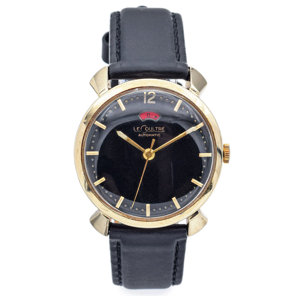 Jaeger-LeCoultre Powermatic Vintage Men's 14K Yellow Gold Automatic Watch 33 mm