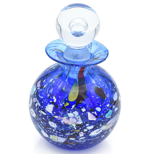Designer Murano Art Glass Perfume Bottle Decanter with Stopper