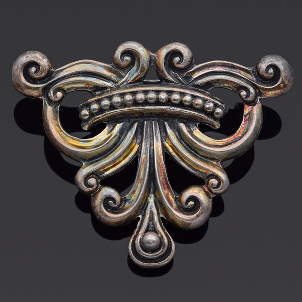 Margot De Taxco Vintage Sterling Silver Brooch Pin
