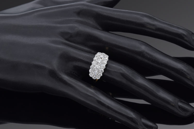 Antique Shreve & Co. 18K Yellow Gold & Platinum 1.64 TCW Old Euro Diamond Ring