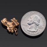 Vintage 14K Yellow Gold Family in Boot House Movable Charm Pendant 5.1 Grams