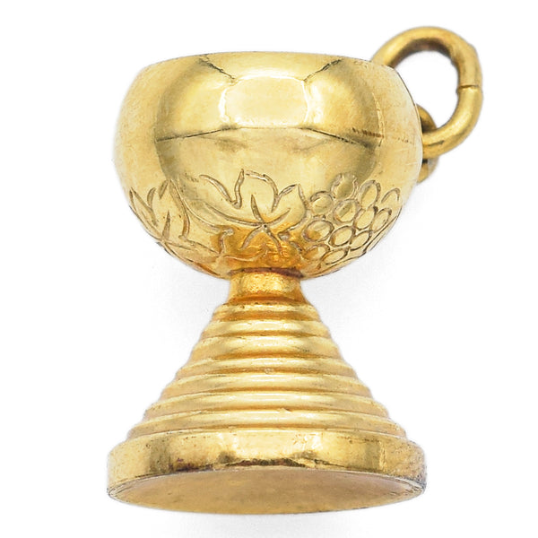 Vintage 8K Yellow Gold Cup Chalice Charm Pendant