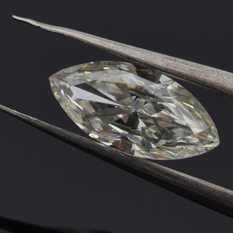 GIA Certified 1.13 Ct Marquise Brilliant J SI2 Diamond 10.73 x 5.08 x 3.10 mm