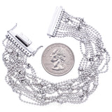 Sonia Bitton 14K White Gold 1.12 TCW Diamond Multistrand Ball Chain Bracelet