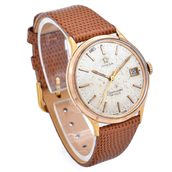 Vintage 1965 Omega Seamaster De Ville Cal. 611 Men's 18K Gold Automatic Watch