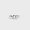 Vintage Platinum 0.95 TCW Diamond Engagement RIng