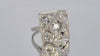 Vintage 14K White Gold 1.65tcw Old European Cut Diamond Ring