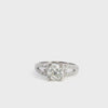 Vintage Platinum 1.01ct Brilliant Cut Diamond Engagement Ring