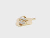 Vintage 14k Yellow Gold Diamond Sandal Flip-Flop Charm