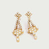 Estate Yellow Gold 2.24tcw Diamond Drop Earrings