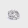 Retro 14k White Gold Diamond Cocktail Ring