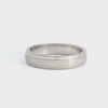 Vintage Platinum Etched Wedding Band