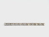 Antique Edwardian Platinum and 14k Yellow Gold Diamond and Seed Pearl Bar Brooch