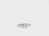 Vintage Platinum 0.73ct F VS1 Diamond Engagement Ring GIA