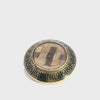 Antique Victorian Taille D'épargne Enamel Mourning Brooch
