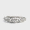 Vintage White Gold 5.60ct Diamond Hinged Bangle Bracelet