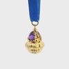 Vintage 18k Yellow Gold Multi Gemstone Charm Pendant